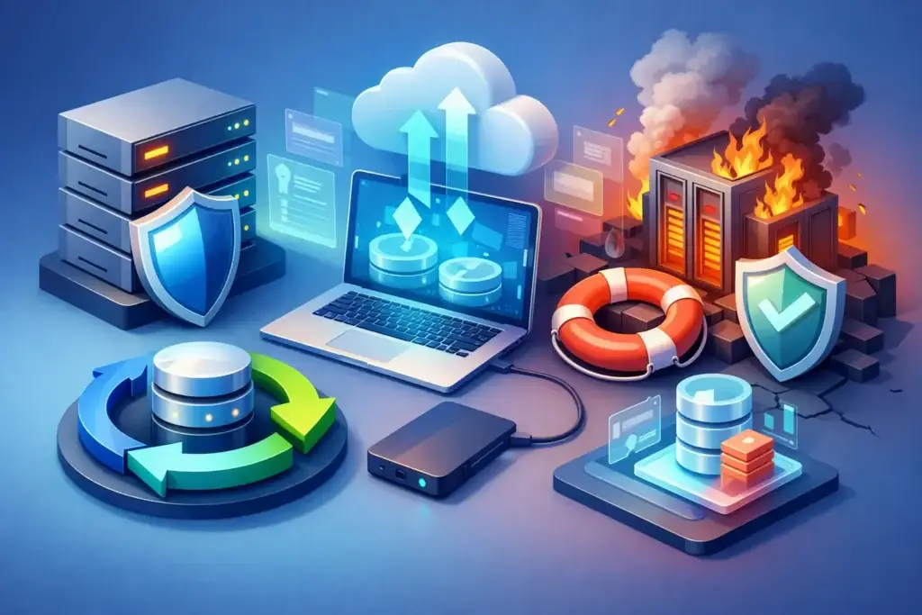 Backup and disaster recovery solutions protecting servers and data in the cloud.